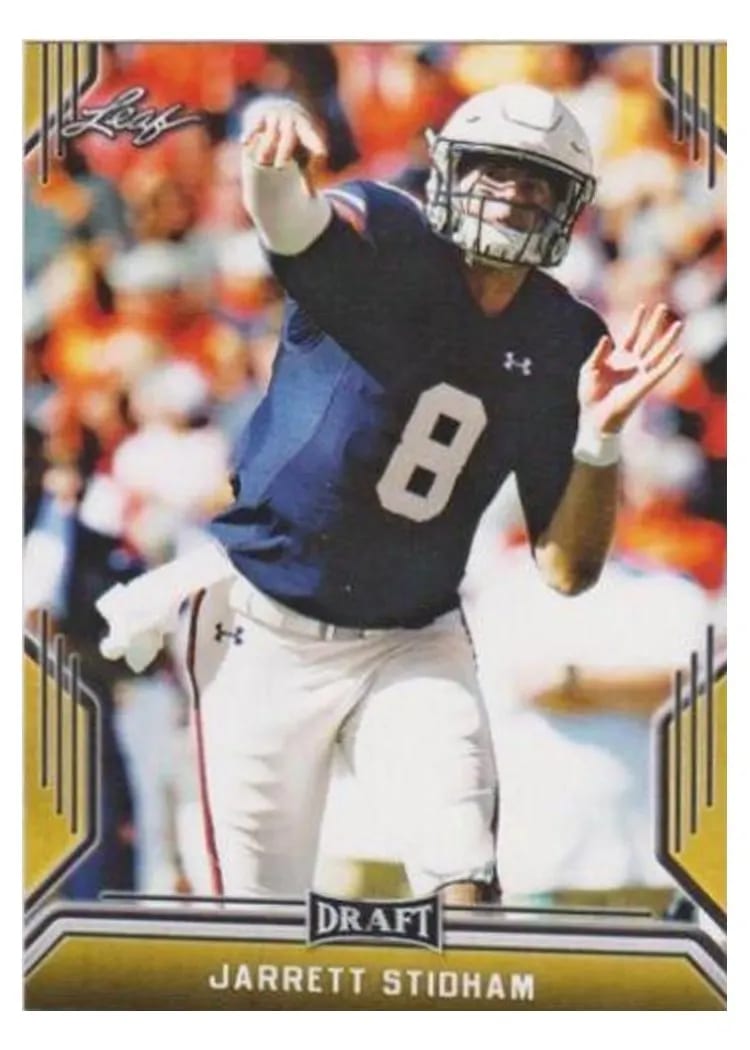 2019 Leaf Draft Jarrett Stidham Gold #36 card