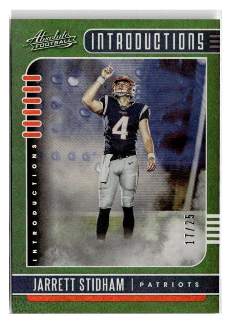 2019 Panini Absolute Introductions Jarrett Stidham #10 card