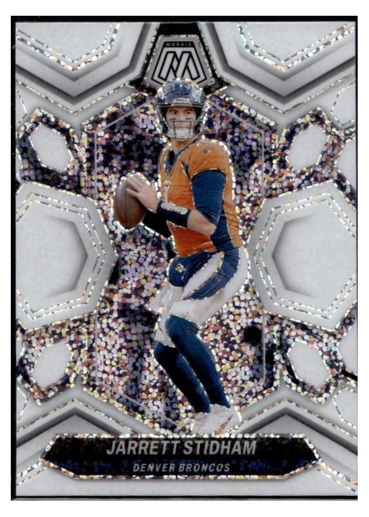 2024 Panini Mosaic Base Set Jarrett Stidham White Sparkle #64 card