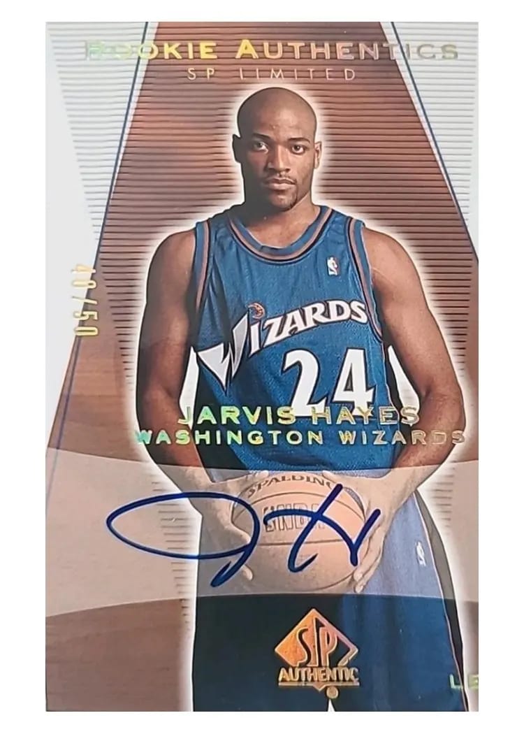 2003 SP Authentic Jarvis Hayes Autograph SP Limited #153 card