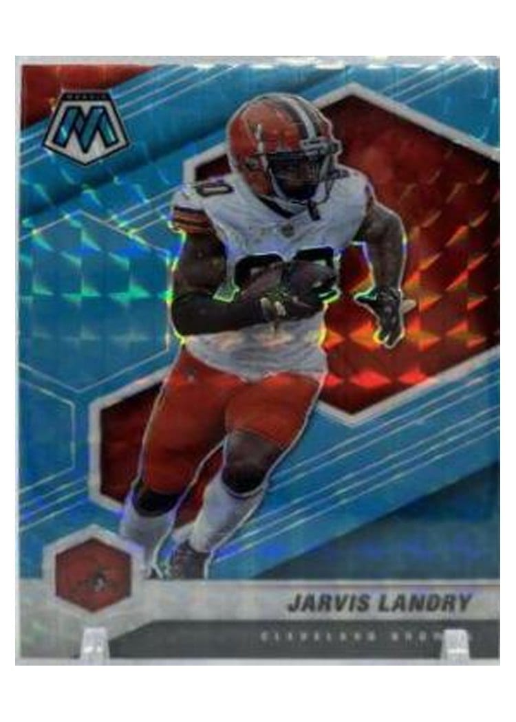 2021 Panini Mosaic Base Set Jarvis Landry Blue Fluorescent #55 card