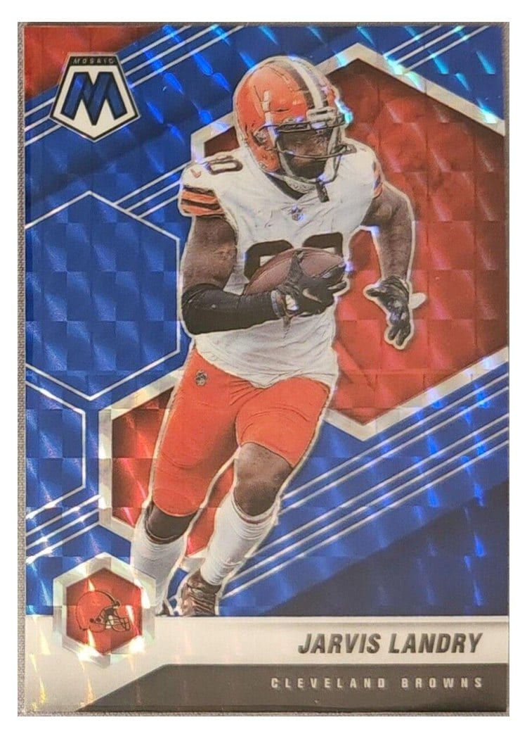 2021 Panini Mosaic Base Set Jarvis Landry Blue Mosaic #55 card