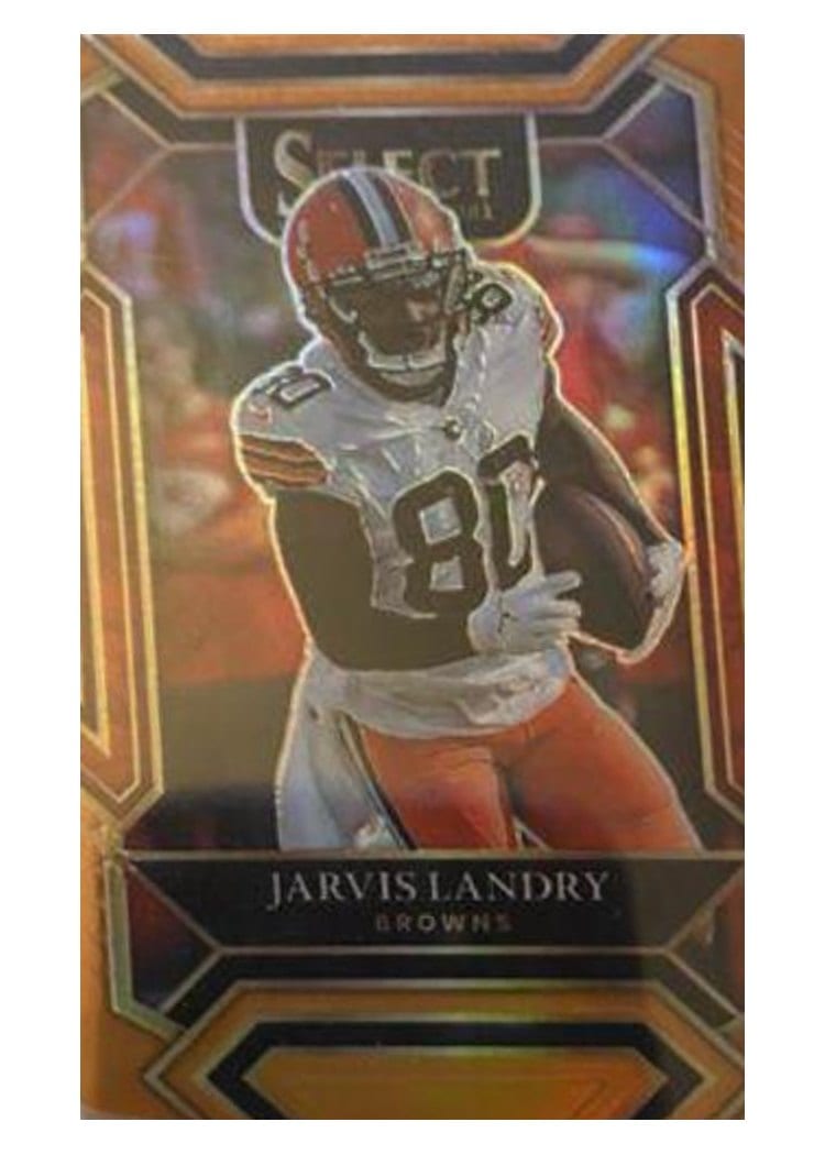 2021 Panini Select Base Set Jarvis Landry Orange Die Cut #210 card