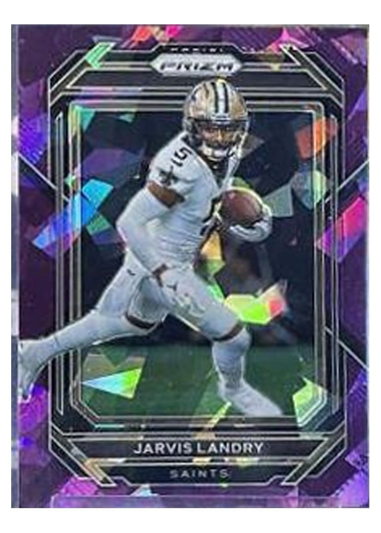2022 Panini Prizm Base Set Jarvis Landry Purple Ice #210 card