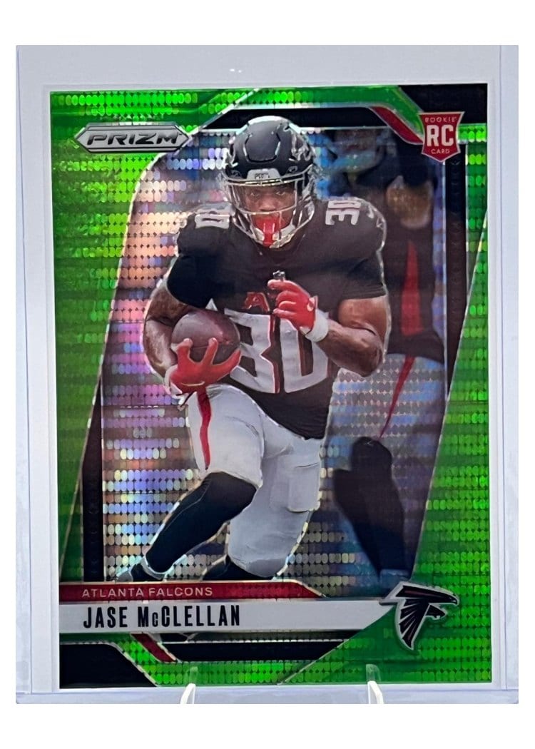 2024 Panini Prizm Base Set Jase McClellan Neon Green Pulsar #342 card