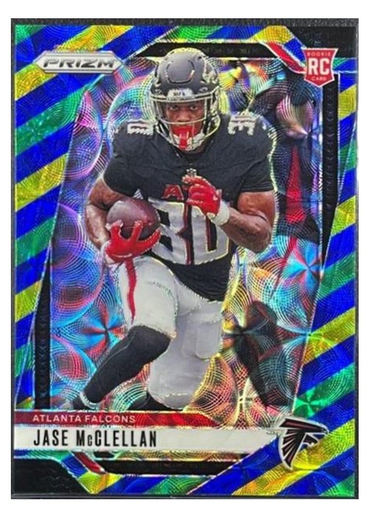 2024 Panini Prizm Base Set Jase McClellan Choice Blue Yellow Green #342 card