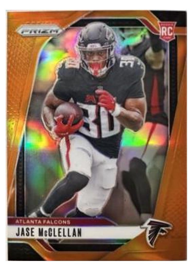 2024 Panini Prizm Base Set Jase McClellan Orange #342 card