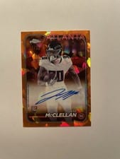 2024 Topps Chrome Sapphire Edition Rookies Autographs Sapphire Jase McClellan #RA-JMC card