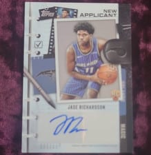 2025-26 Topps New Applicants Autographs Jase Richardson #NA-JR card