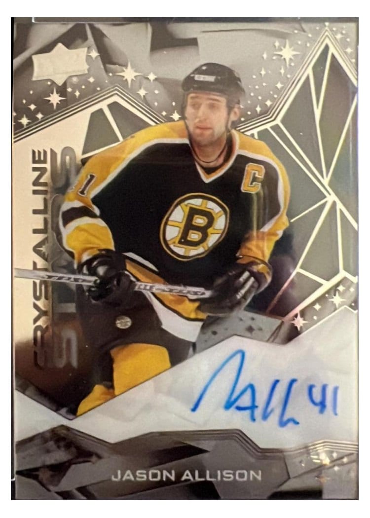 2024-25 Upper Deck Clear Cut Crystalline Stars Jason Allison #CSA-JA card