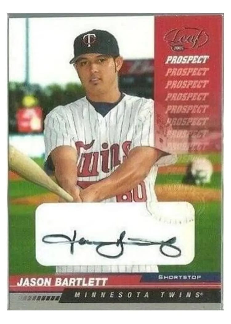 2005 Leaf Jason Bartlett #222 card