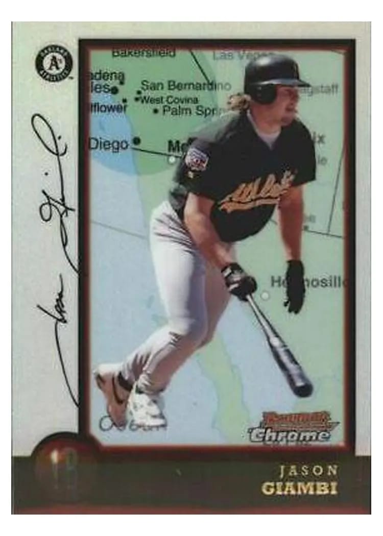 1998 Bowman Chrome International Jason Giambi #46 card