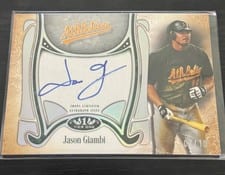 2026 Topps Tier One Top Shelf Signatures Jason Giambi #TSS-JG card