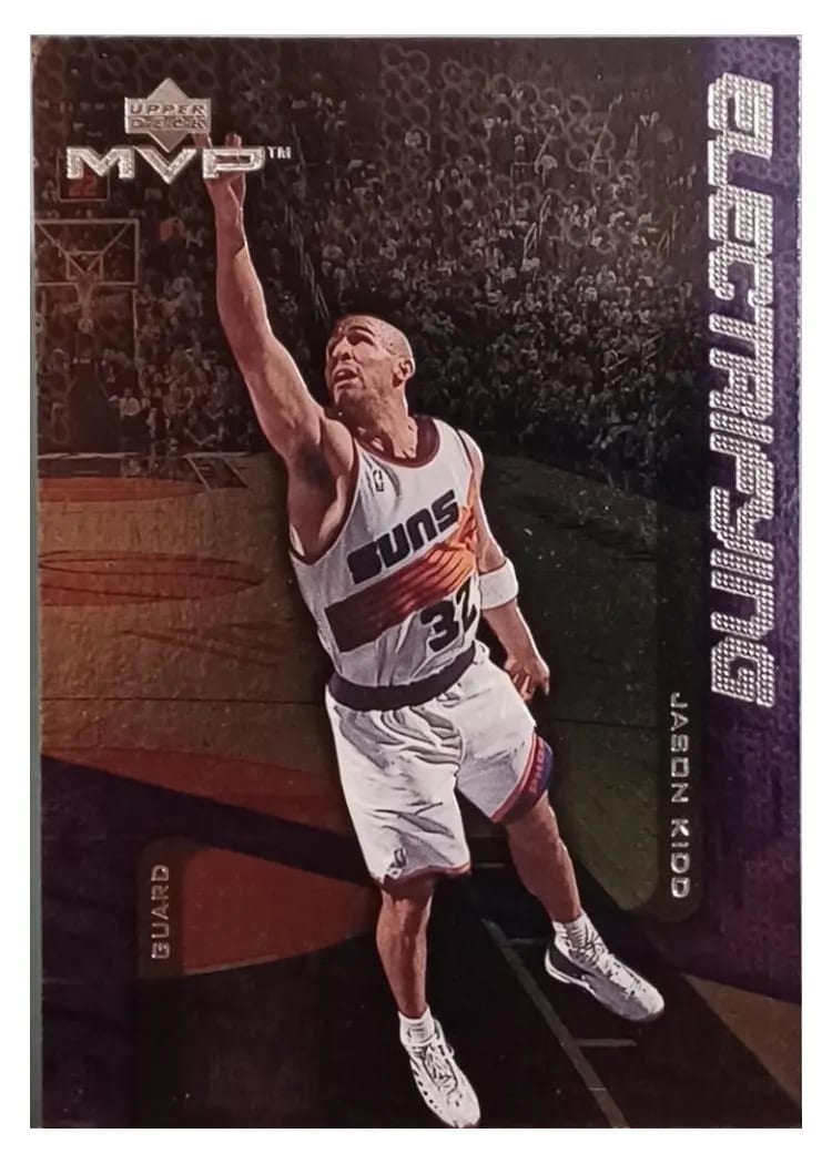 1999 Upper Deck MVP Electrifying Jason Kidd #E8 card