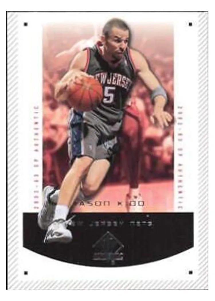 2002 SP Authentic Jason Kidd #52 card