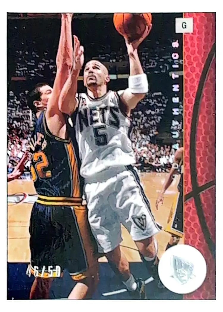 2002 Upper Deck Authentics Jason Kidd Rainbow #49 card