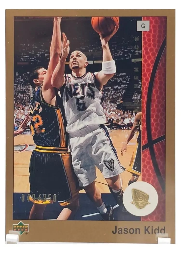 2002 Upper Deck Authentics Jason Kidd Gold #49 card
