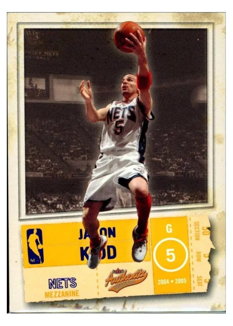 2004 Fleer Authentix Jason Kidd #92 card