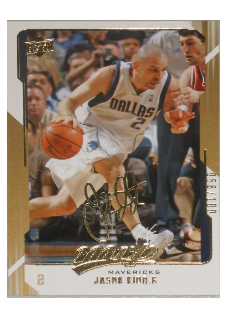 2008 Upper Deck MVP Jason Kidd Gold Script #32 card