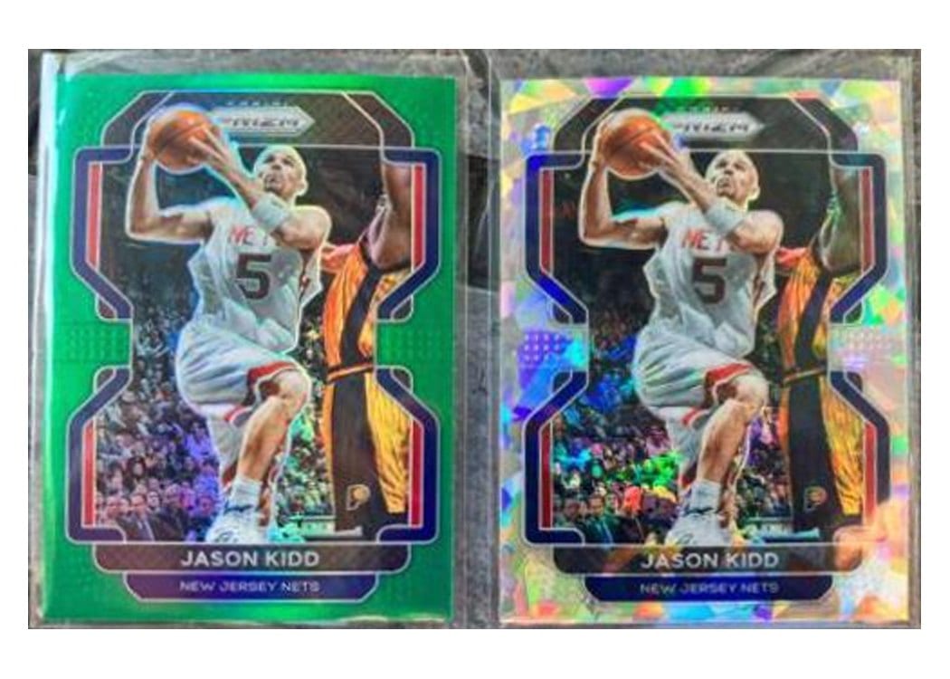 2021-22 Panini Prizm Base Set Jason Kidd Green Ice Prizm #244 card