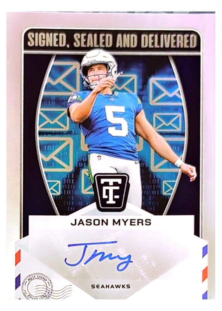 2024 Panini Totally Certified Signed, Sealed and Delivered Jason Myers #SSD-JMS card