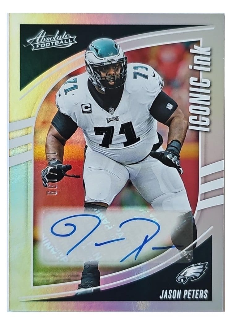2025 Panini Absolute Iconic Ink Jason Peters #II-JPS card