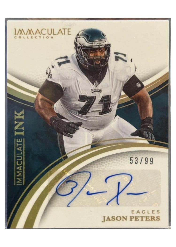 2025 Panini Immaculate Ink Jason Peters #20 card