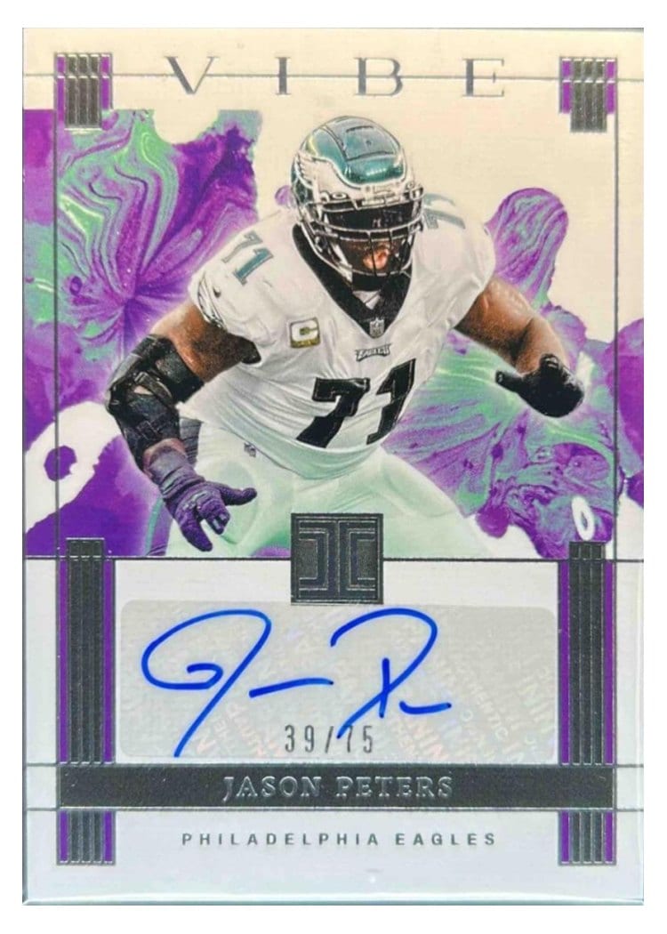 2025 Panini Impeccable Vibes Signatures Jason Peters #7 card