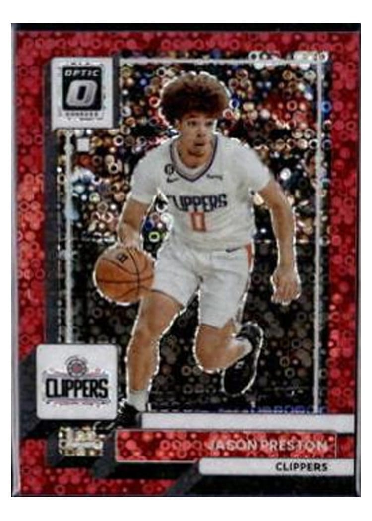 2022-23 Donruss Optic Base Set Jason Preston Fast Break Red #140 card