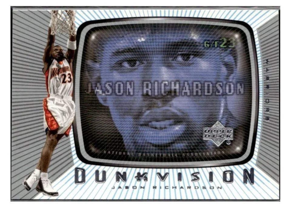2002 Upper Deck Dunkvision Jason Richardson #DV6 card