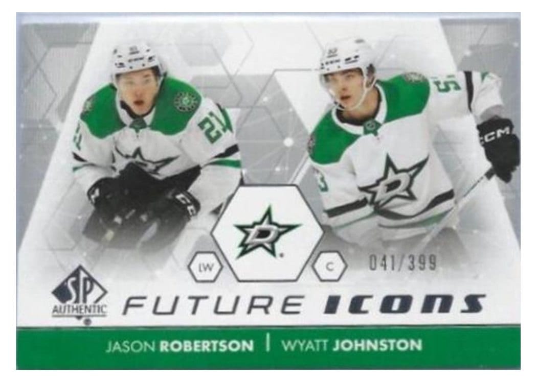 2022-23 SP Authentic Future Icons Jason Robertson/Wyatt Johnston #FI-10 card