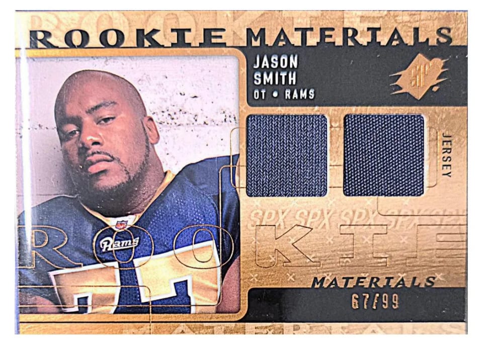 2009 SPx Rookie Materials Jason Smith #RM-JS card