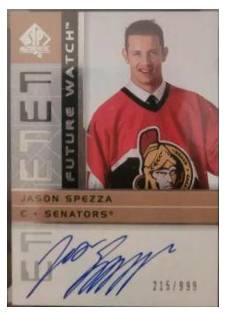 2002 SP Authentic Jason Spezza #191 card