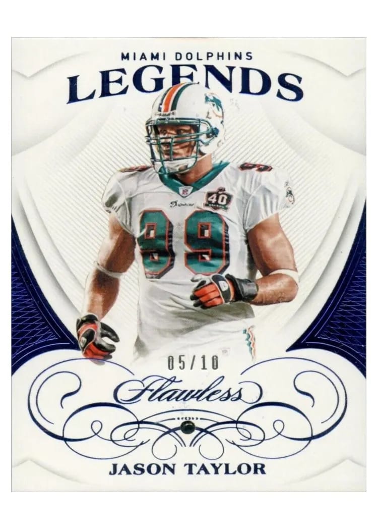 2019 Panini Flawless Base Ruby Jason Taylor #87 card