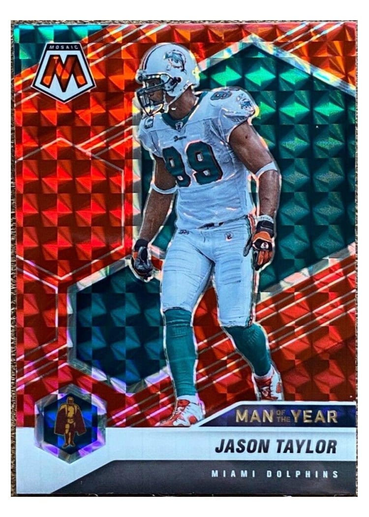 2021 Panini Mosaic Base Set Jason Taylor #266 card