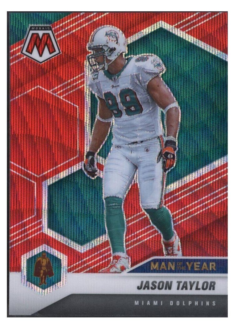 2021 Panini Mosaic Base Set Jason Taylor #266 card