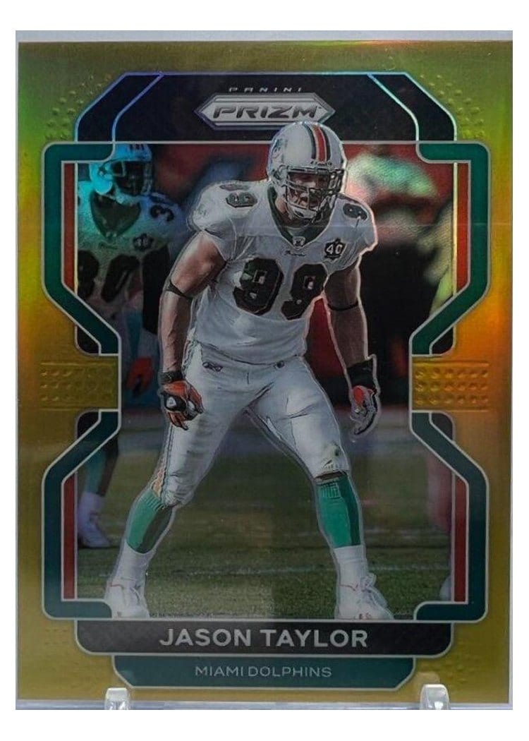 2021 Panini Prizm Base Set Jason Taylor Gold Prizm #113