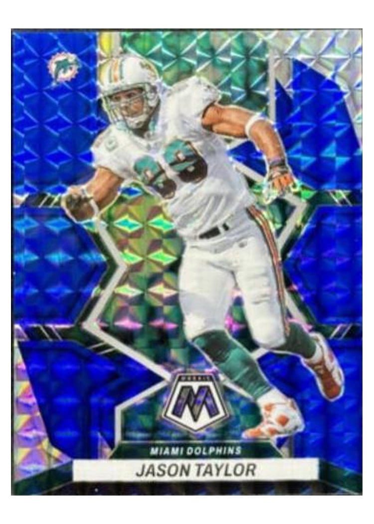 2022 Panini Mosaic Base Set Jason Taylor Blue #246 card
