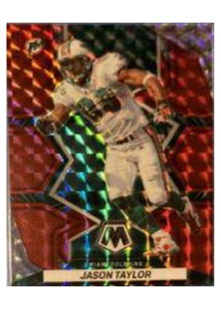 2022 Panini Mosaic Base Set Jason Taylor Red #246 card