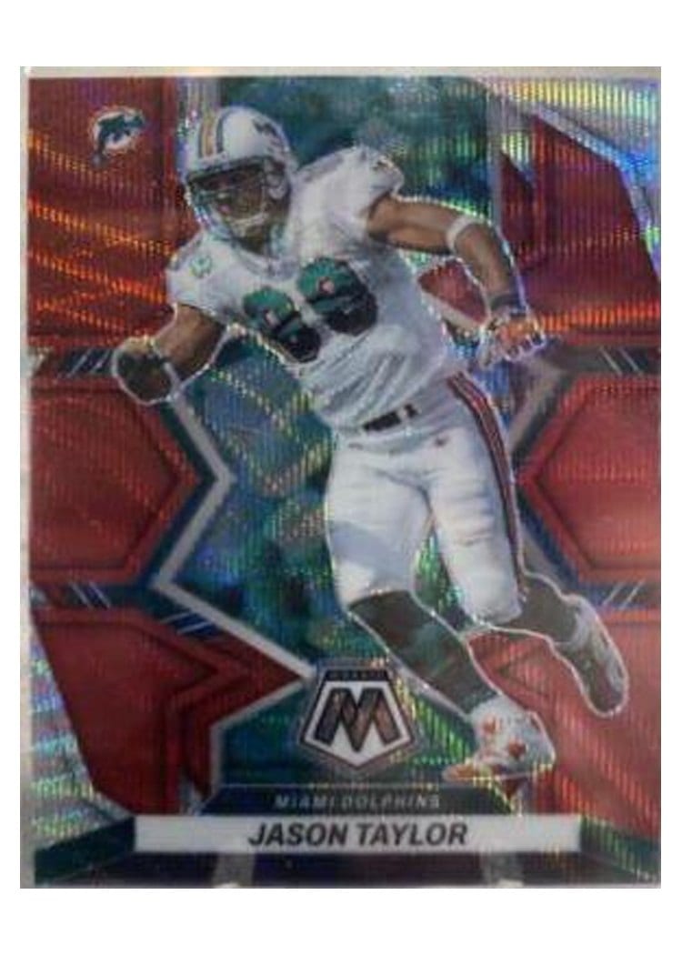 2022 Panini Mosaic Base Set Jason Taylor Red Wave #246 card