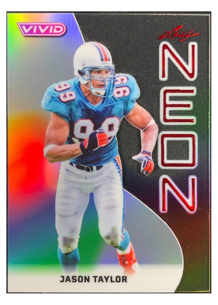 2025 Leaf Vivid Neon Jason Taylor #NB-29 card