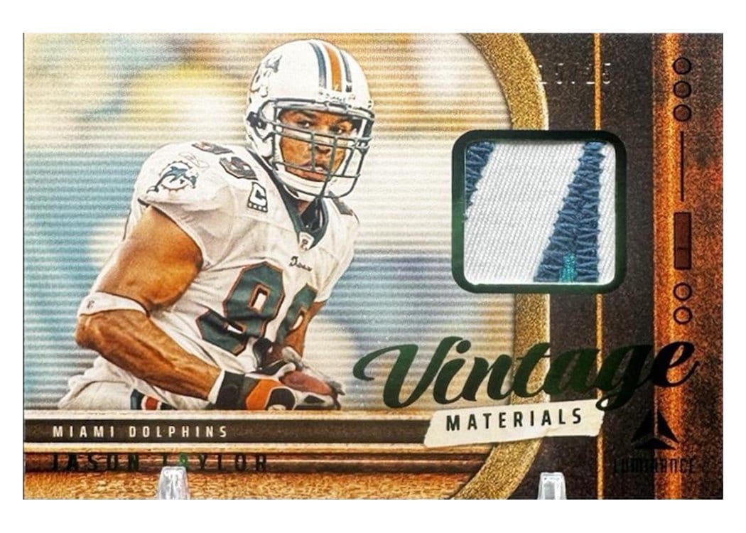 2025 Panini Luminance Vintage Materials Jason Taylor #11 card