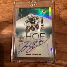 2025 Topps Signature Class HOF Signs Jason Taylor #HOF-JT card