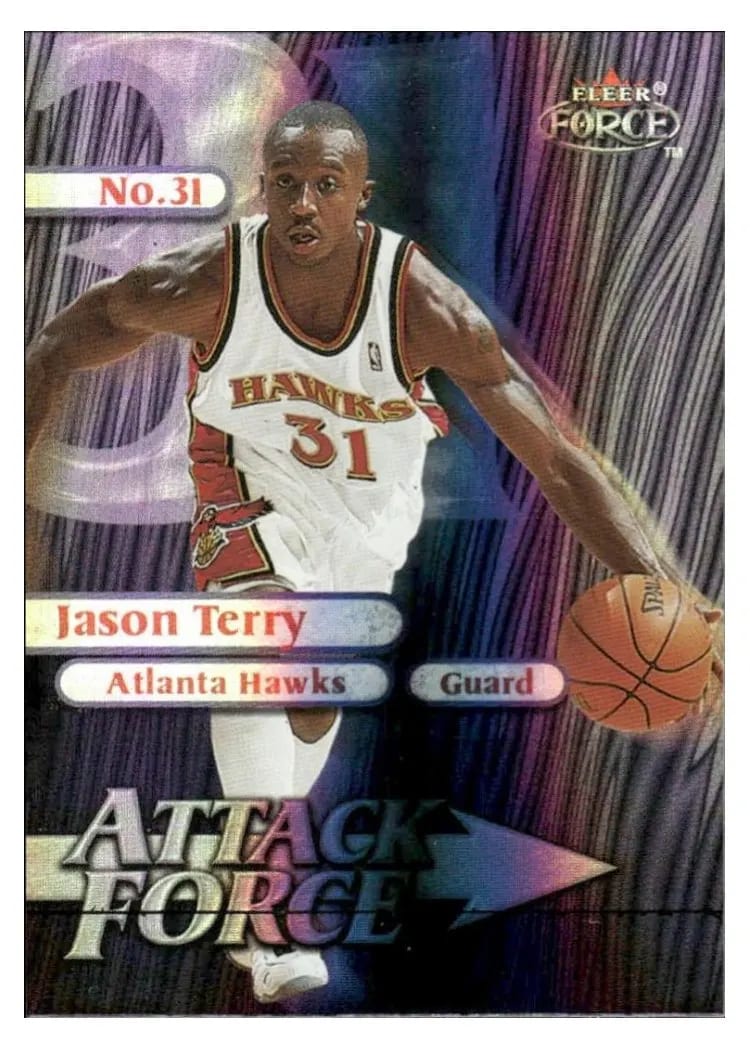 1999 Fleer Force Attack Force Jason Terry Forcefield #4A card