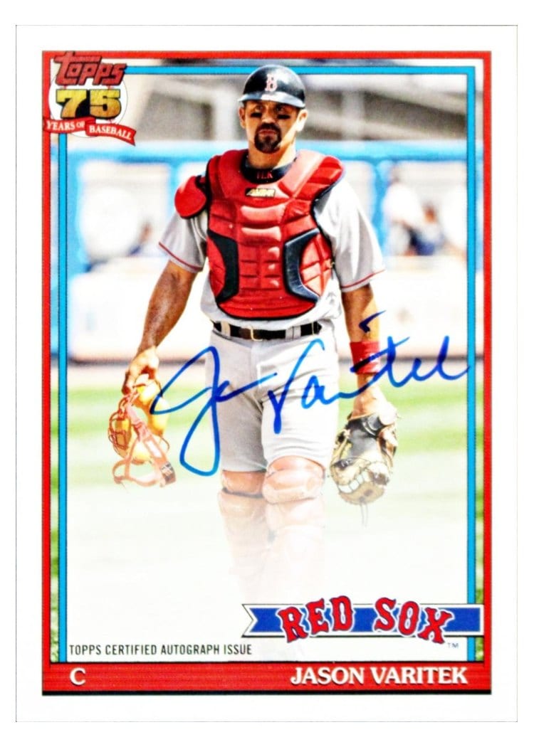 2026 Topps 1991 Topps Autographs Jason Varitek #91A-JV card