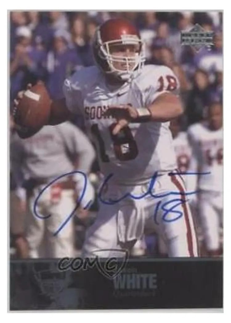2011 Upper Deck College Legends Autograph Jason White #7 card
