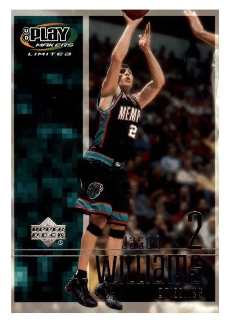 2001 Upper Deck Playmakers Jason Williams #45 card
