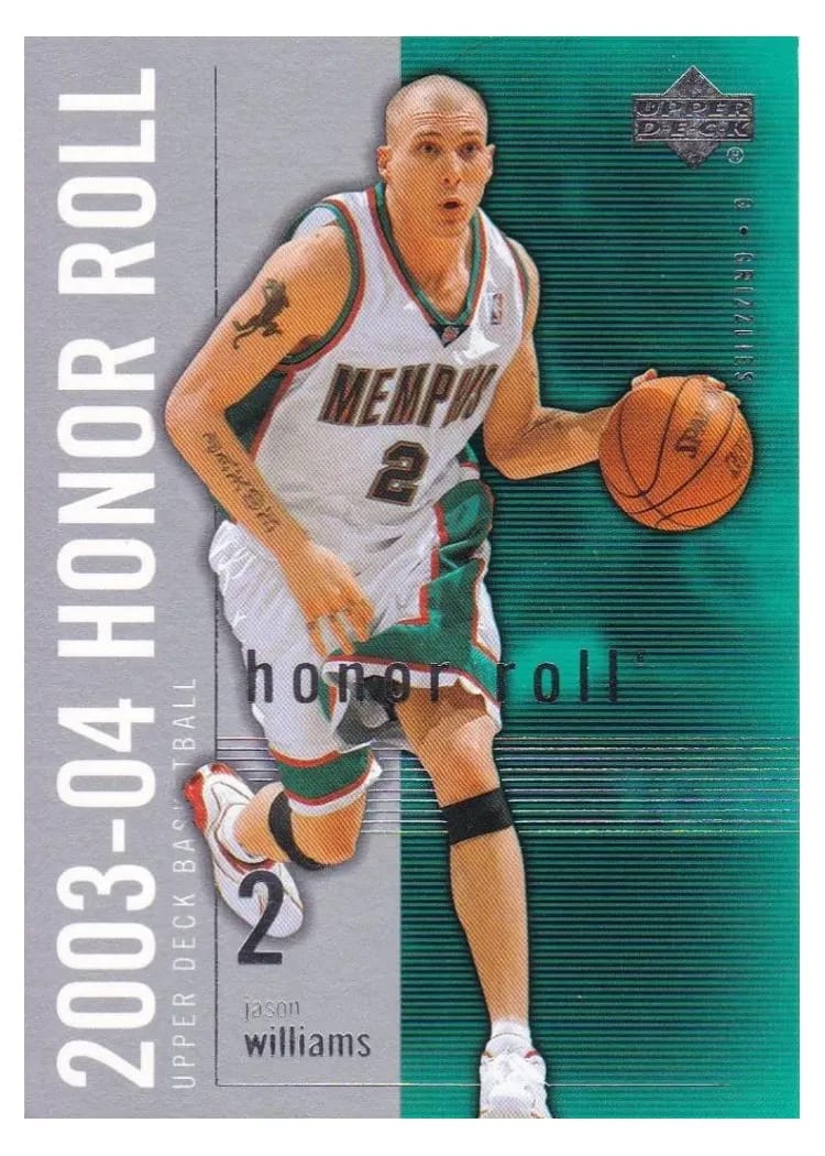 2003 Upper Deck Honor Roll Jason Williams #40 card