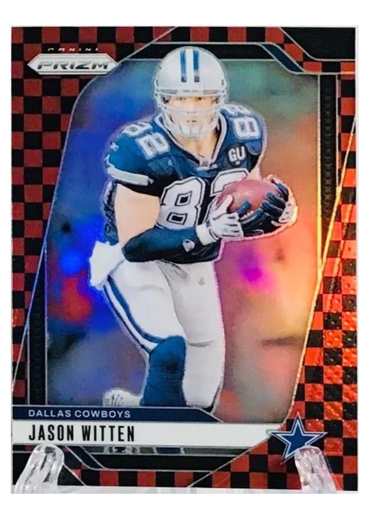 2024 Panini Prizm Base Set Jason Witten Black Red Checker #80 card