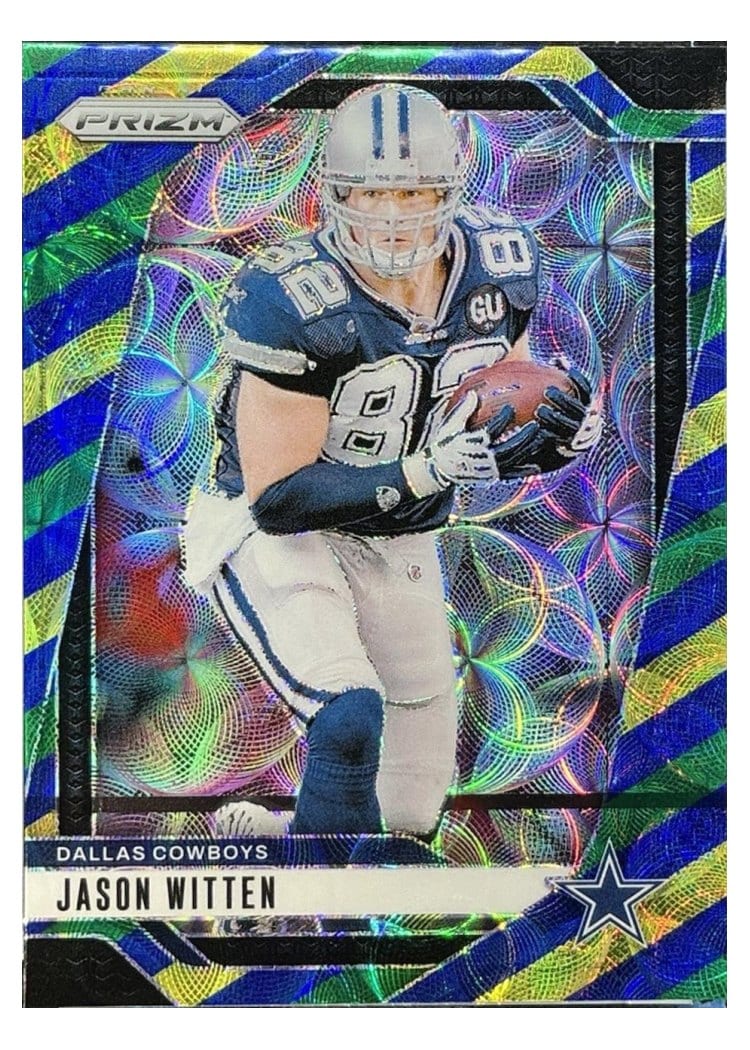 2024 Panini Prizm Base Set Jason Witten Choice Blue Yellow Green #80 card
